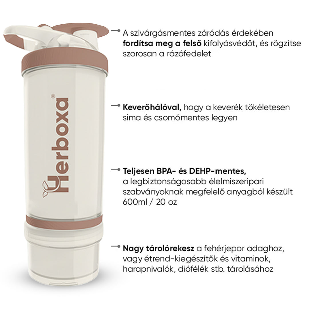 ΜΠΟΥΚΑΛΙ SHAKER Herboxa® (ΔΩΡΕΑΝ)